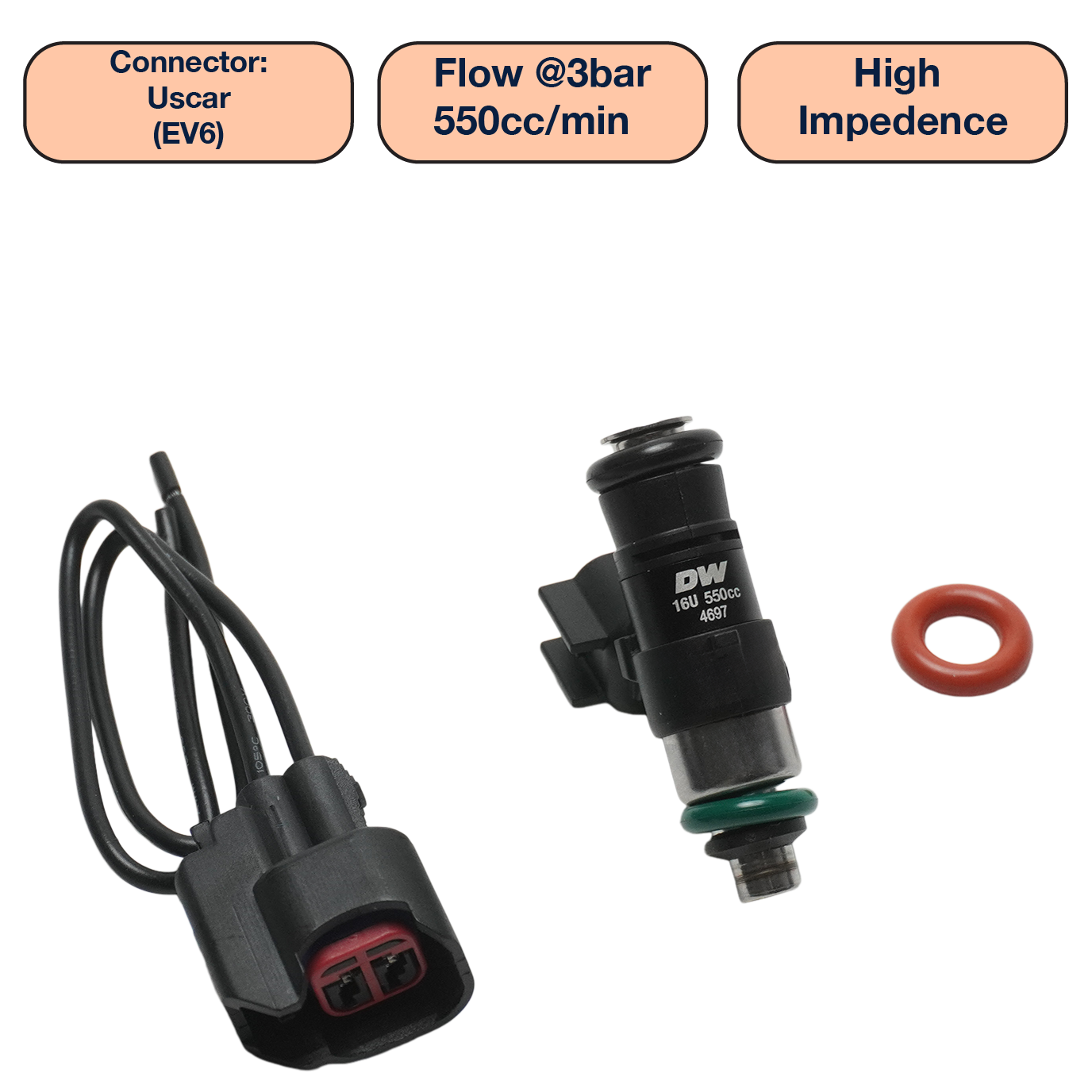 DeatschWerks Single Universal Compact Injector (34mm)