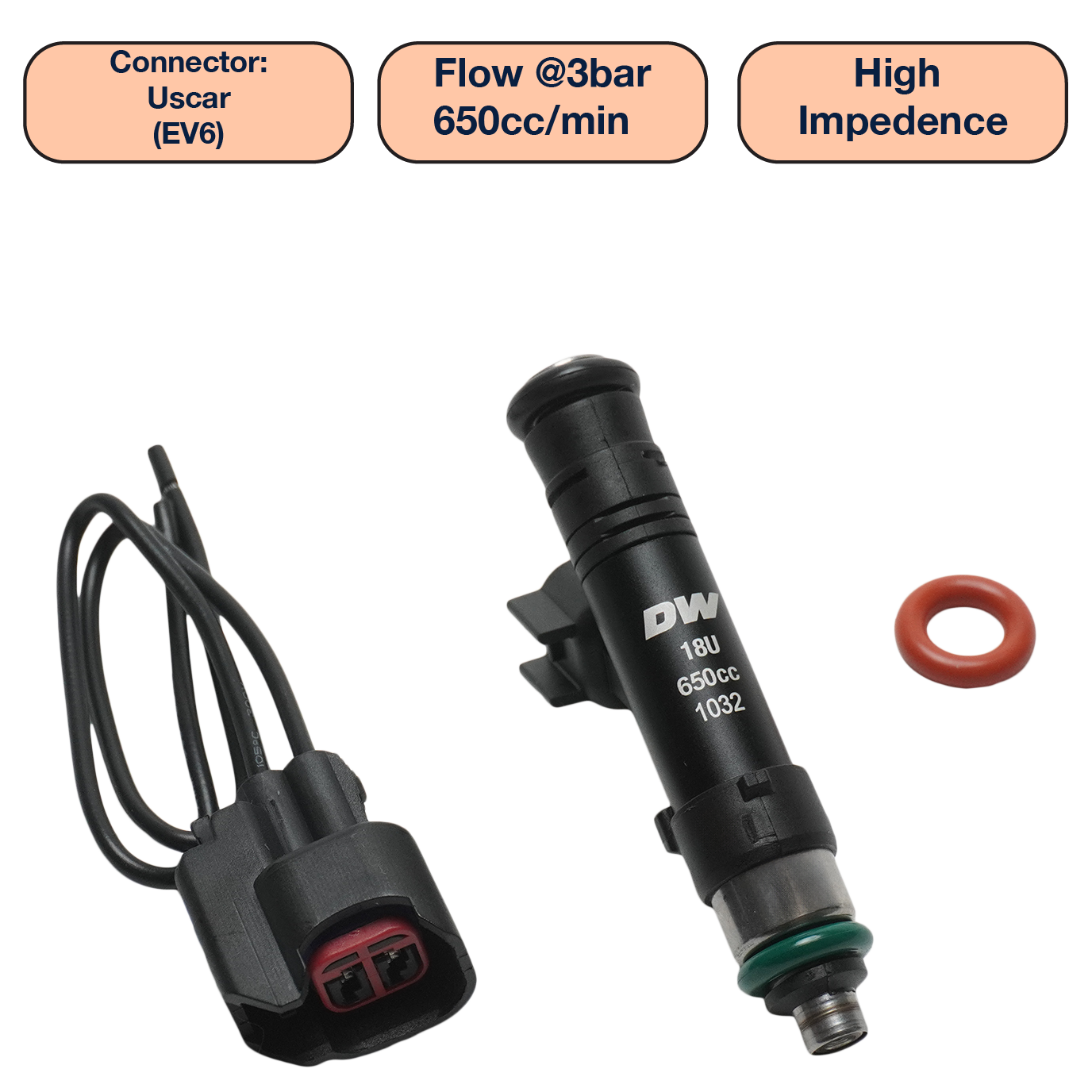 DeatschWerks Single Universal Tall Injector (60mm)