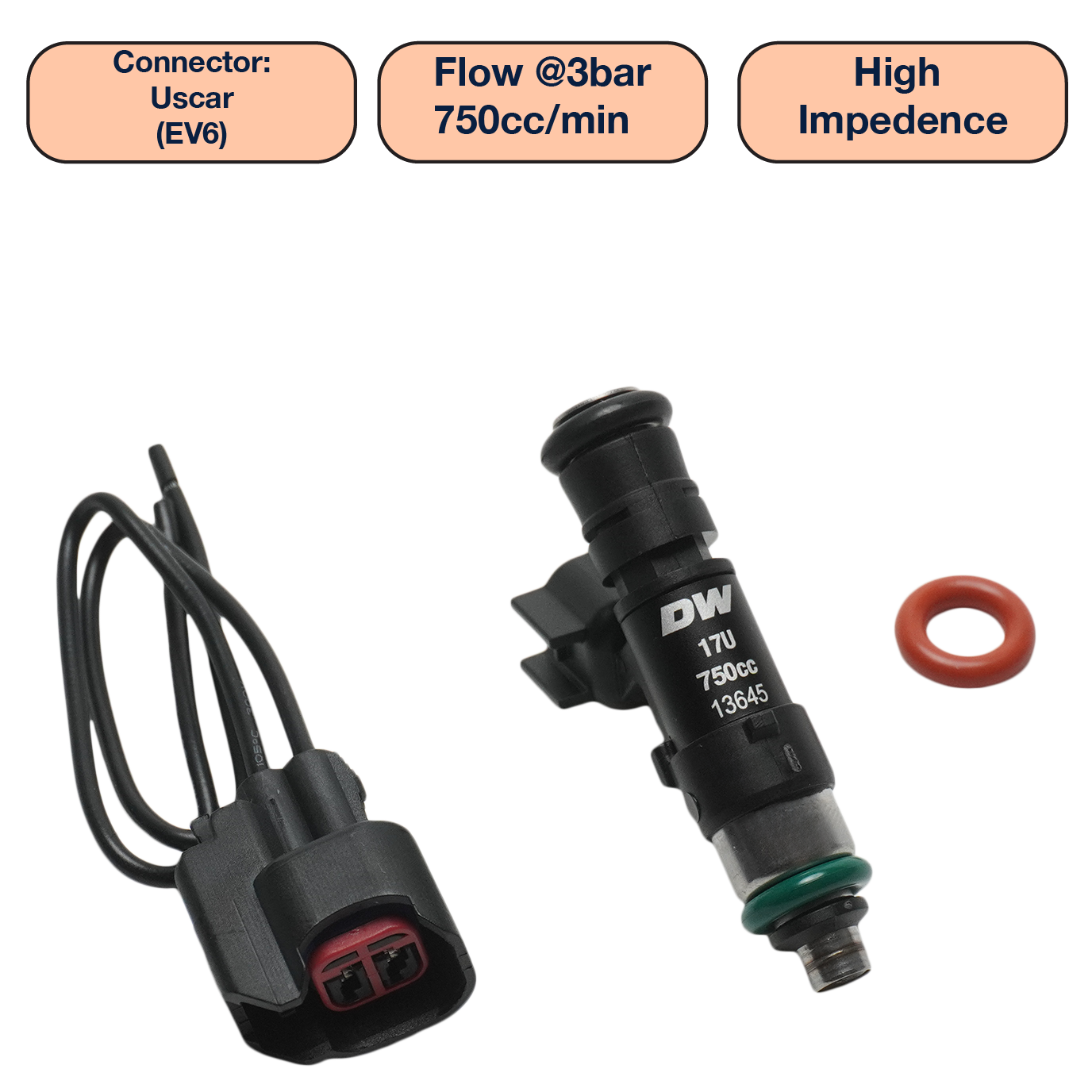 DeatschWerks Single Universal Standard Injector (48mm)