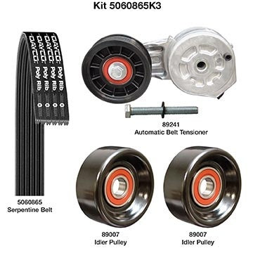 Dayco Serpentine Belt Drive Component Kit 5060865K3