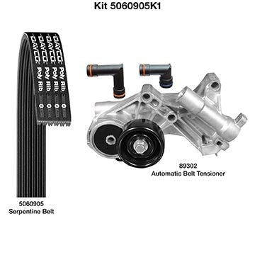 Dayco Serpentine Belt Drive Component Kit 5060905K1