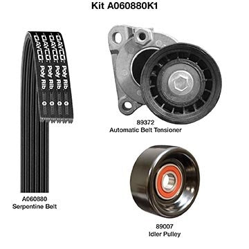 Dayco Serpentine Belt Drive Component Kit A060880K1