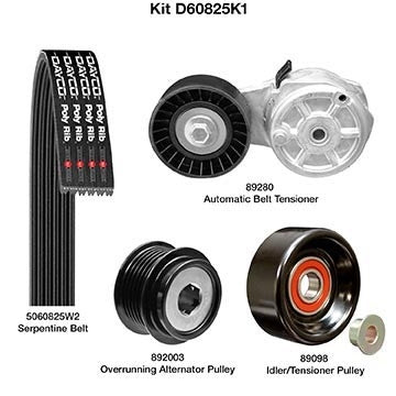 Dayco Serpentine Belt Drive Component Kit D60825K1