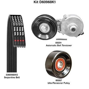 Dayco Serpentine Belt Drive Component Kit D60968K1