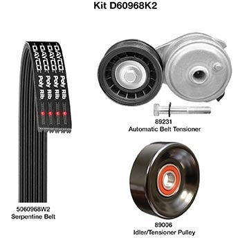 Dayco Serpentine Belt Drive Component Kit D60968K2
