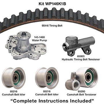 Dayco Engine Timing Belt Kit with Water Pump WP146K1B