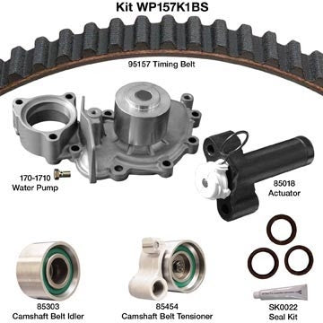 Dayco Engine Timing Belt Kit with Water Pump WP157K1BS