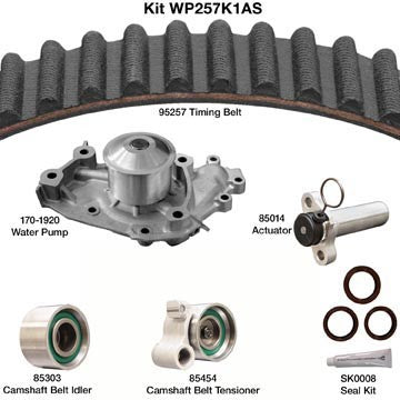 Dayco Engine Timing Belt Kit with Water Pump WP257K1AS