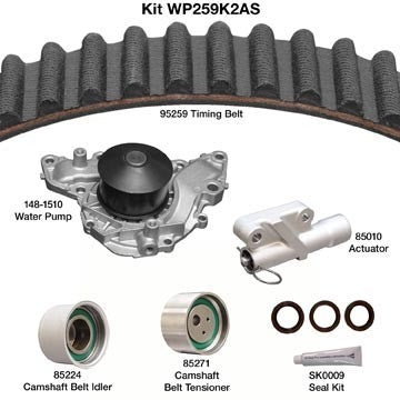 Dayco Engine Timing Belt Kit with Water Pump WP259K2AS