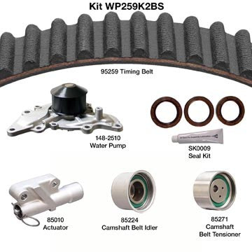 Dayco Engine Timing Belt Kit with Water Pump WP259K2BS