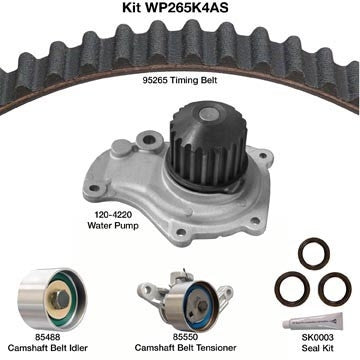 Dayco Engine Timing Belt Kit with Water Pump WP265K4AS