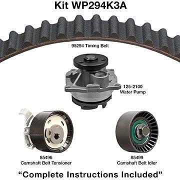 Dayco Engine Timing Belt Kit with Water Pump WP294K3A