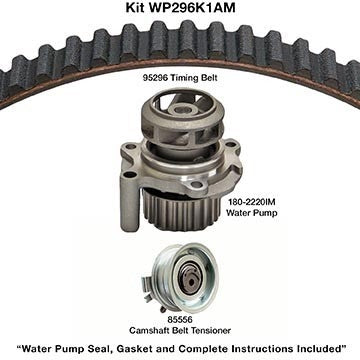 Dayco Engine Timing Belt Kit with Water Pump WP296K1AM