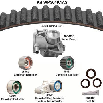Dayco Engine Timing Belt Kit with Water Pump WP304K1AS