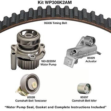 Dayco Engine Timing Belt Kit with Water Pump WP306K2AM