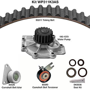 Dayco Engine Timing Belt Kit with Water Pump WP311K3AS