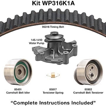 Dayco Engine Timing Belt Kit with Water Pump WP316K1A