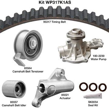 Dayco Engine Timing Belt Kit with Water Pump WP317K1AS
