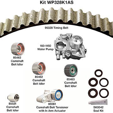 Dayco Engine Timing Belt Kit with Water Pump WP328K1AS