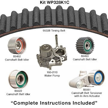 Dayco Engine Timing Belt Kit with Water Pump WP328K1C