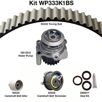 Dayco Engine Timing Belt Kit with Water Pump WP333K1BS