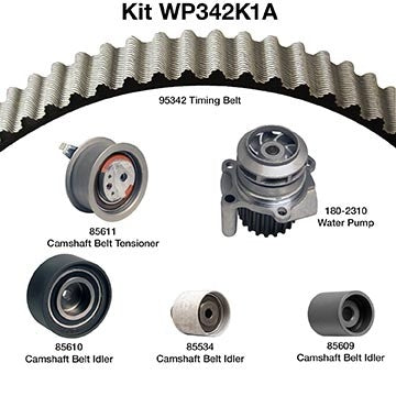 Dayco Engine Timing Belt Kit with Water Pump WP342K1A