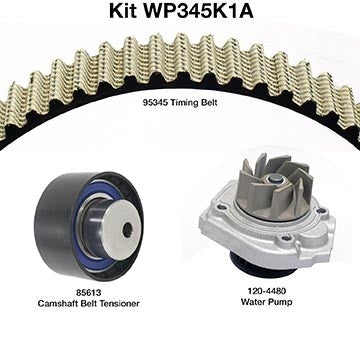 Dayco Engine Timing Belt Kit with Water Pump WP345K1A