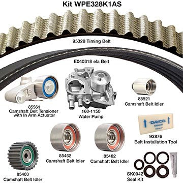 Dayco Engine Timing Belt Kit with Water Pump WPE328K1AS