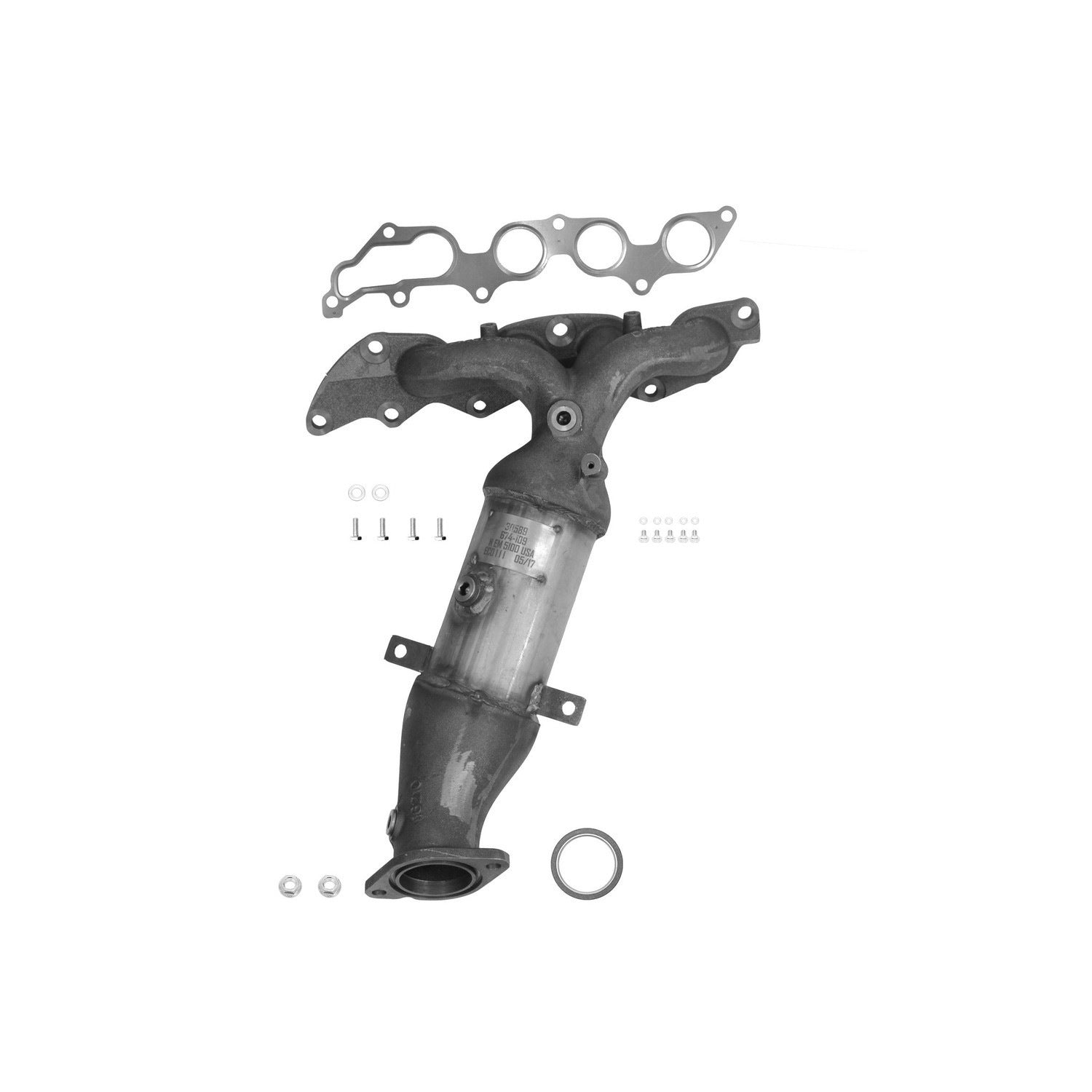 Eastern Catalytic Catalytic Converter with Integrated Exhaust Manifold 30589