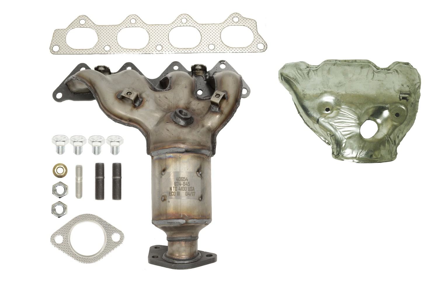 Eastern Catalytic Catalytic Converter with Integrated Exhaust Manifold 40654