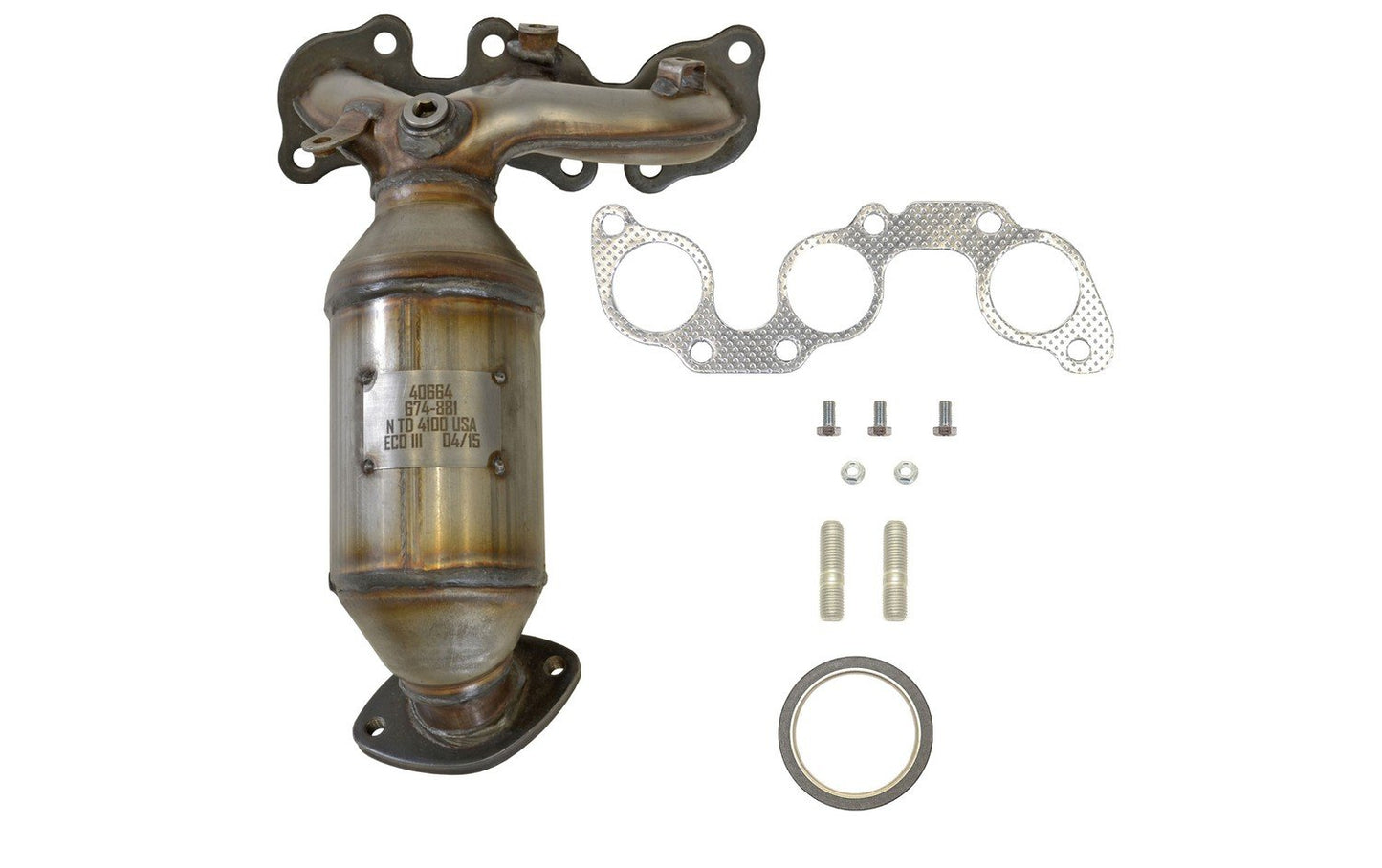 Eastern Catalytic Catalytic Converter with Integrated Exhaust Manifold 40664