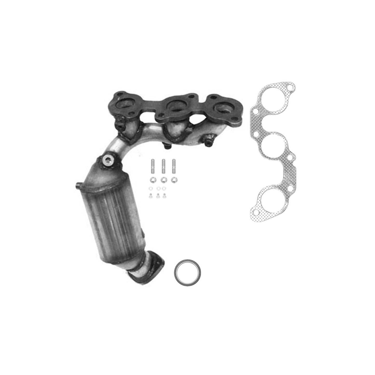 Eastern Catalytic Catalytic Converter with Integrated Exhaust Manifold  top view frsport 40784