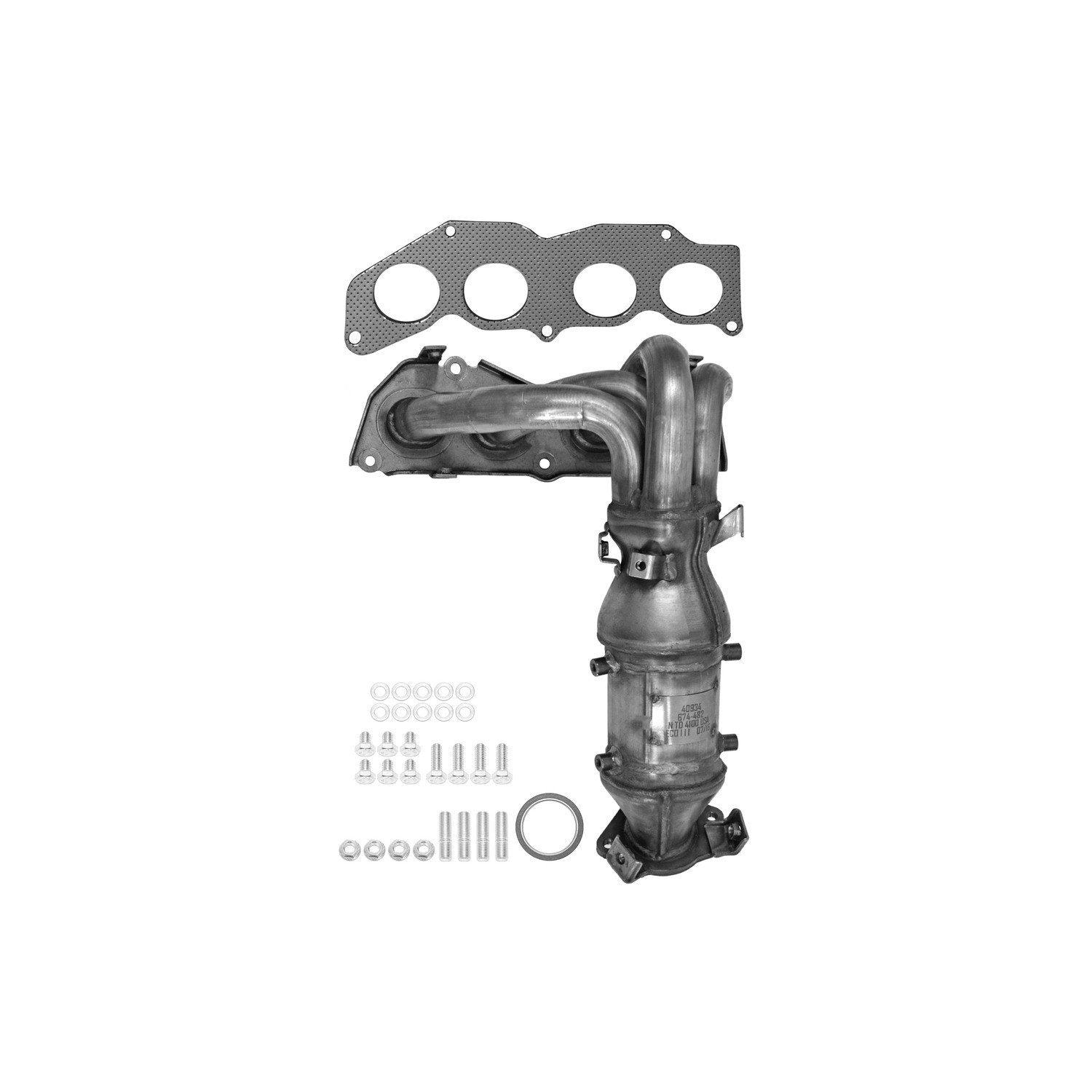 Eastern Catalytic Catalytic Converter with Integrated Exhaust Manifold 40934