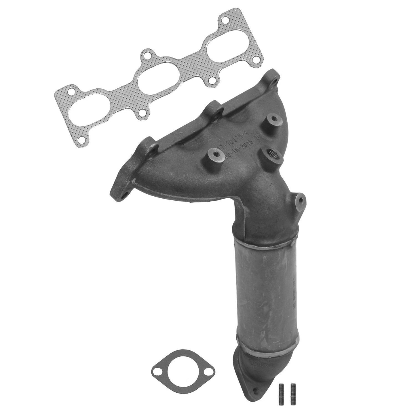 Eastern Catalytic Catalytic Converter with Integrated Exhaust Manifold  top view frsport 41027