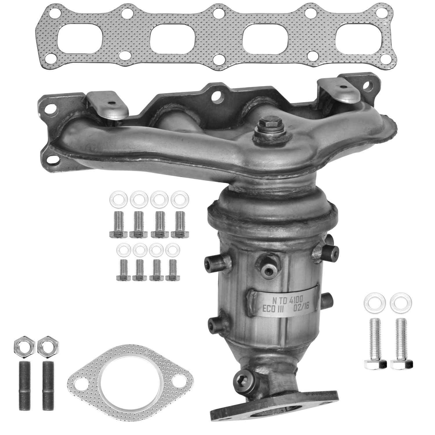 Eastern Catalytic Catalytic Converter with Integrated Exhaust Manifold 41131