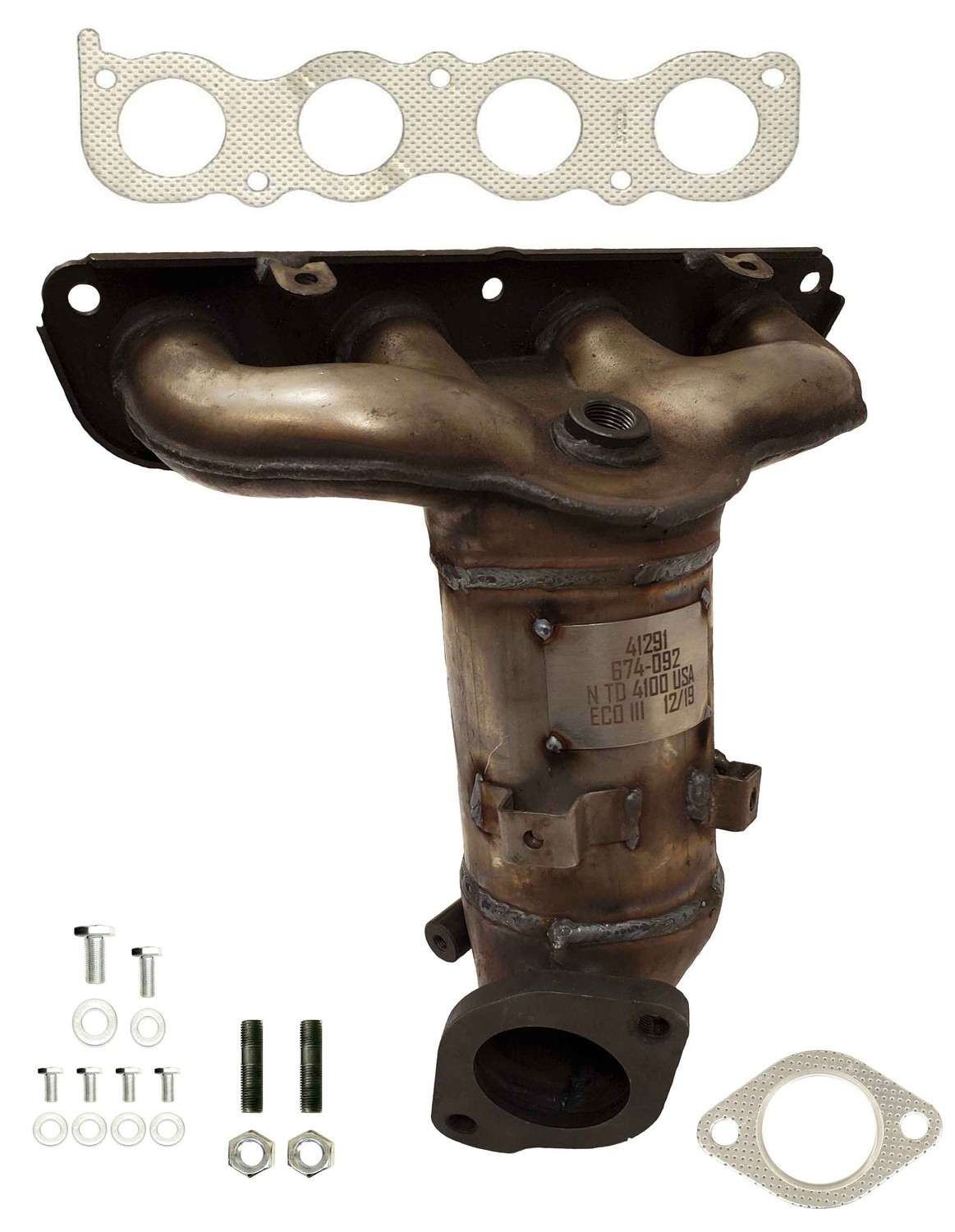 Eastern Catalytic Catalytic Converter with Integrated Exhaust Manifold 41291