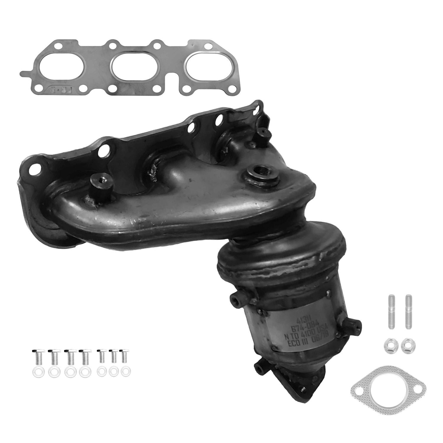Eastern Catalytic Catalytic Converter with Integrated Exhaust Manifold 41311