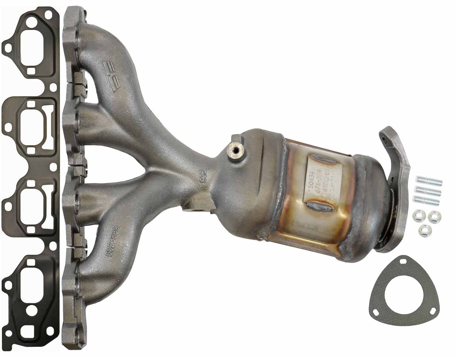 Eastern Catalytic Catalytic Converter with Integrated Exhaust Manifold 50434