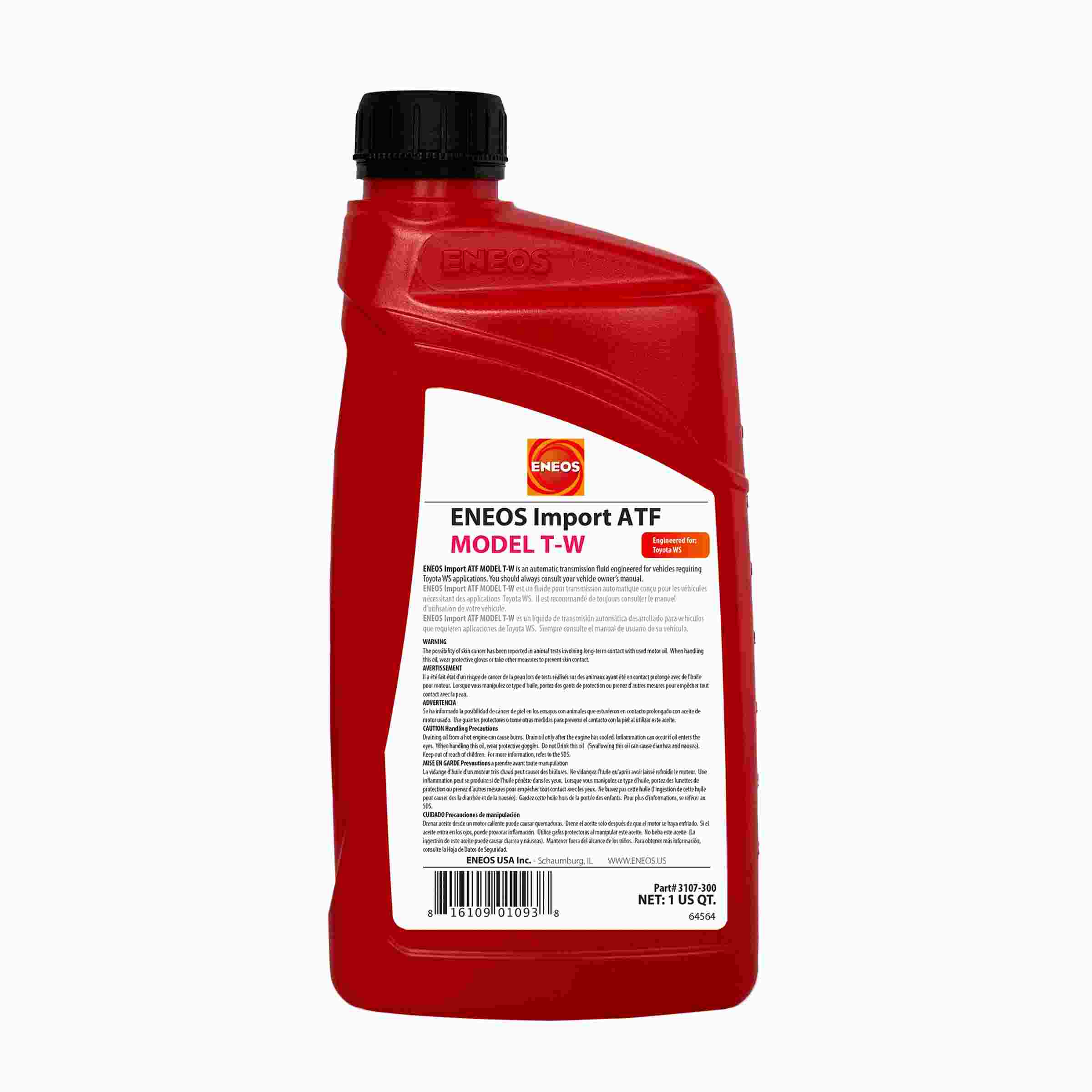 Eneos Import ATF Model TW Case 12 x 1 Qt ENO3107-301