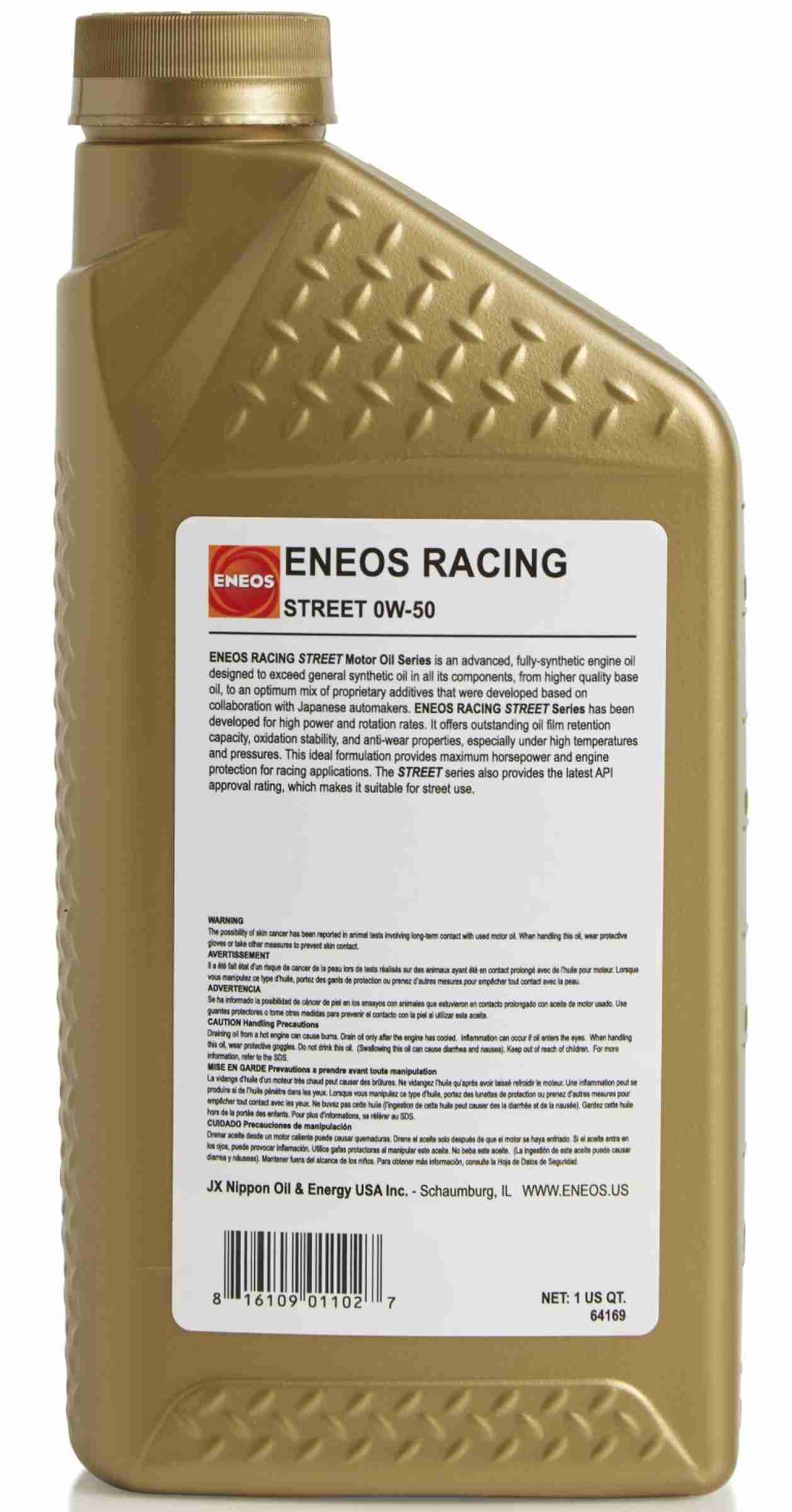 Eneos Racing Street 0w50 Case 6 X 1 Qt ENO3902-302