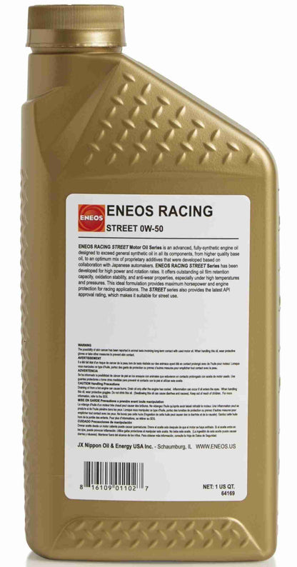Eneos Racing Street 0w50 Case 6 X 1 Qt ENO3902-302