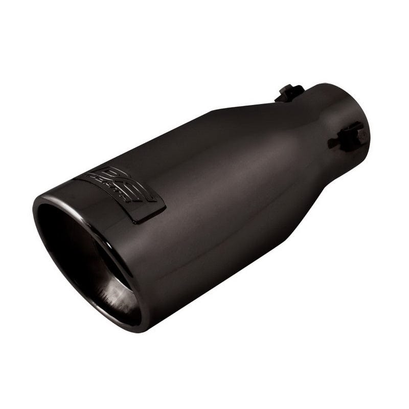 DC Sports DC Sport Black Universal Bolt On Exhaust Slant Cut Tip 2.25" Inlet 3.75" Outlet