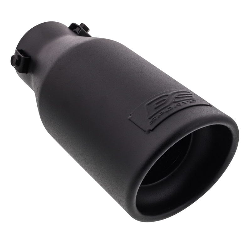 DC Sports DC Sport Black Universal Bolt On Exhaust Slant Cut Tip 2.25" Inlet 3.75" Outlet