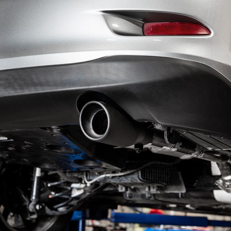 DC Sports DC Sport Black Universal Bolt On Exhaust Slant Cut Tip 2.25" Inlet 3.75" Outlet
