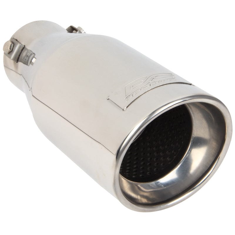 DC Sports DC Sport Polished Stainless Universal Bolt On Exhaust Slant Cut Tip 2.25" Inlet 3.75" Outlet