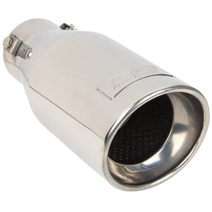 DC Sports DC Sport Polished Stainless Universal Bolt On Exhaust Slant Cut Tip 2.25" Inlet 3.75" Outlet