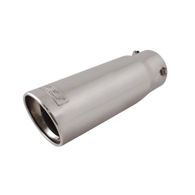 DC Sports DC Sport Polished Stainless Universal Bolt On Exhaust Slant Cut Tip 3.75" Inlet 4.5" Outlet