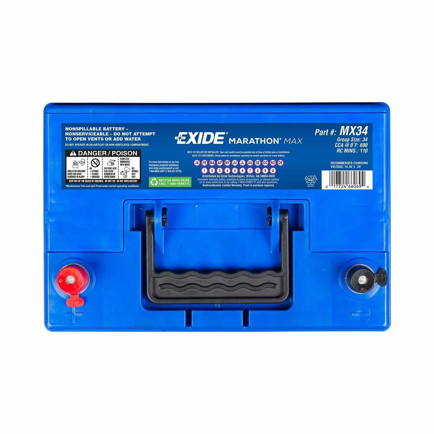 Exide Vehicle Battery MX34