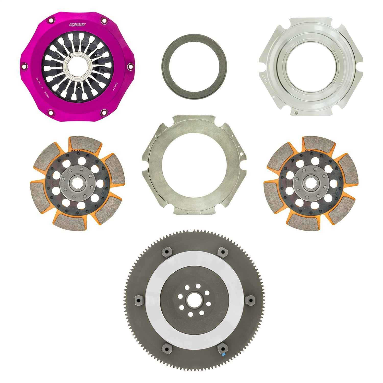 Exedy 04-14 Subaru WRX STi Twin Cerametallic Rigid Disc Hyper Multi Clutch FM022HR