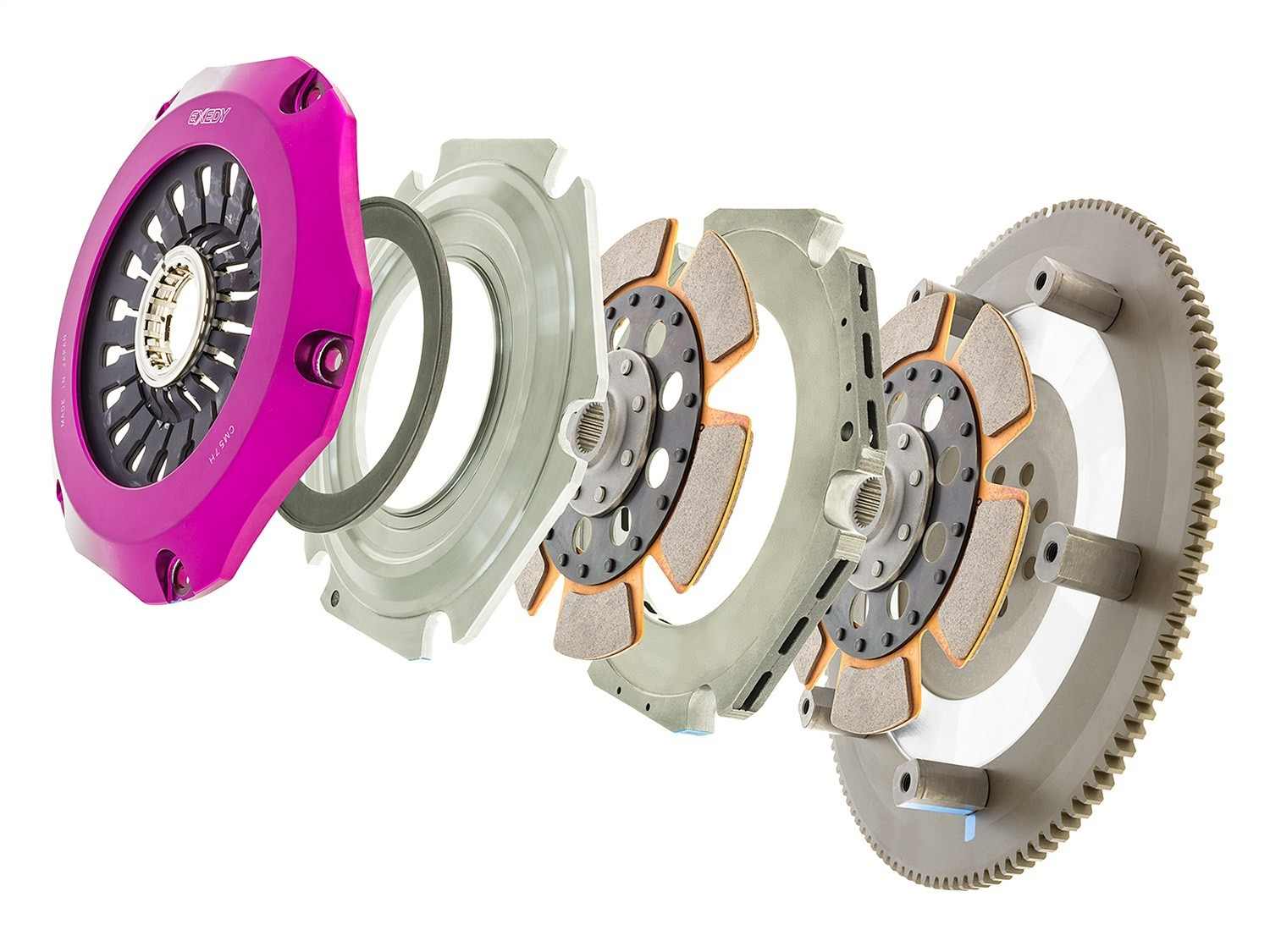 Exedy 04-14 Subaru WRX STi Twin Cerametallic Rigid Disc Hyper Multi Clutch FM022HR